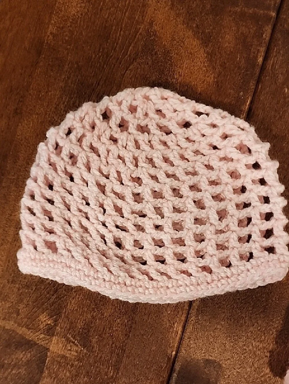 Hand Crafted Light Pink Crochet Kids Vest & Hat Set